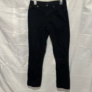 Lauren Jeans Co Classic Striaght Black Jeans